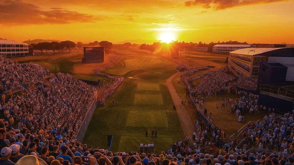Publiken är redo för att Ryder Cup ska dra igång.