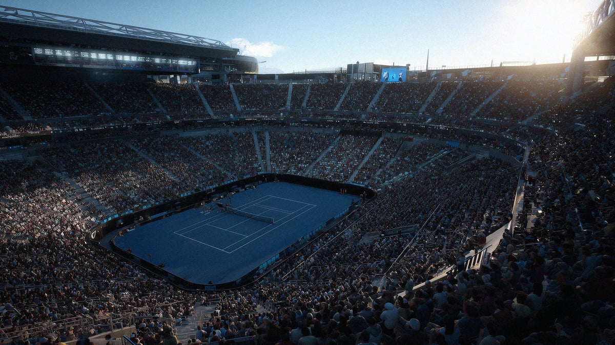 En stillbild från Australian Open.