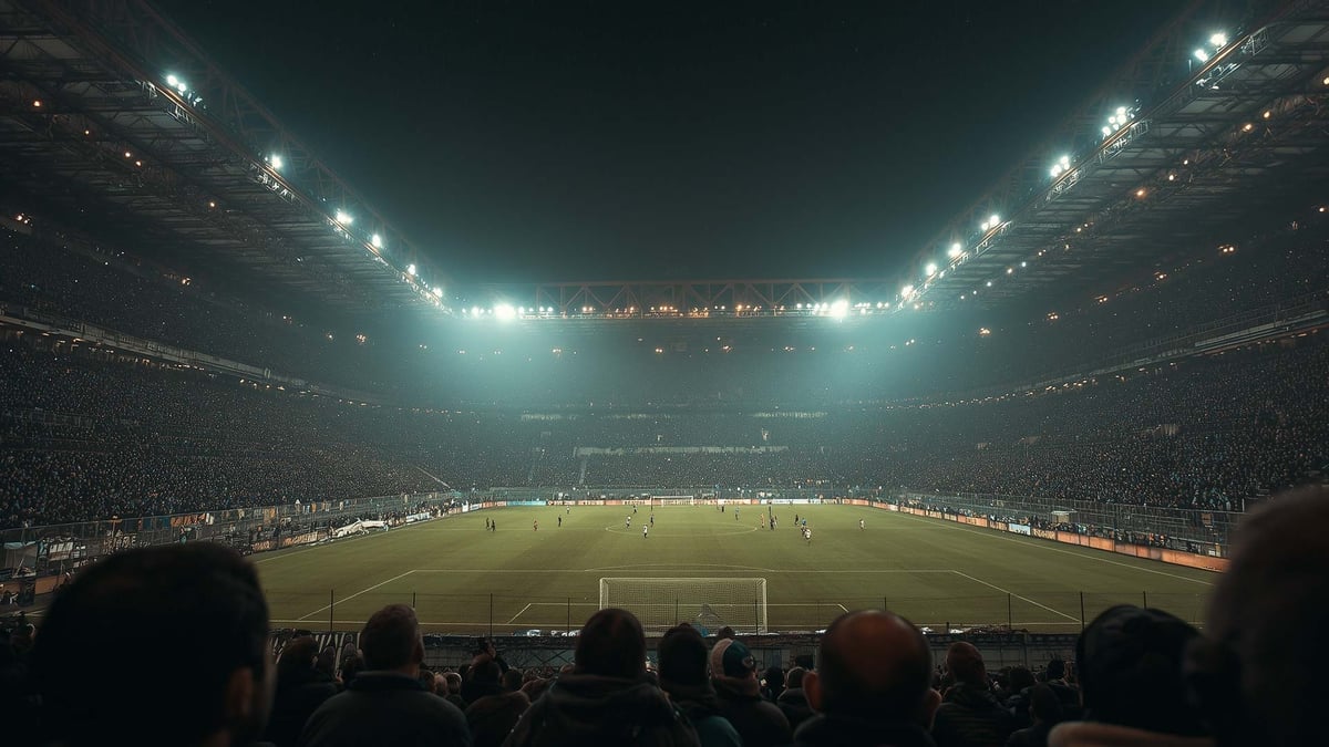 En kväll där två stora lag i Serie A spelar.