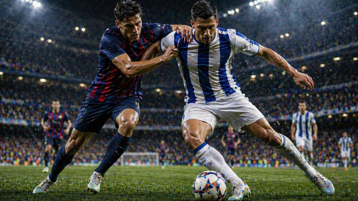 Bilden föreställer två lag i La Liga.