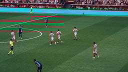 Spelare under en fotbollsmatch i Spanien.